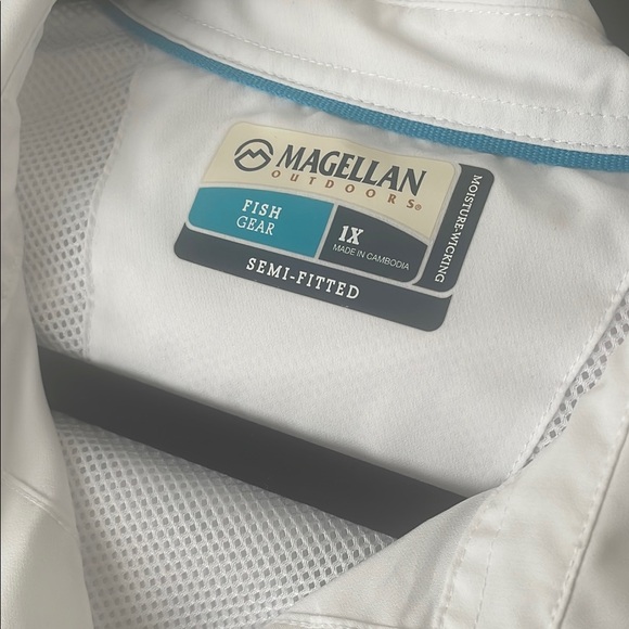 Magellan button down short sleeve shirt size 1X - Picture 6 of 9